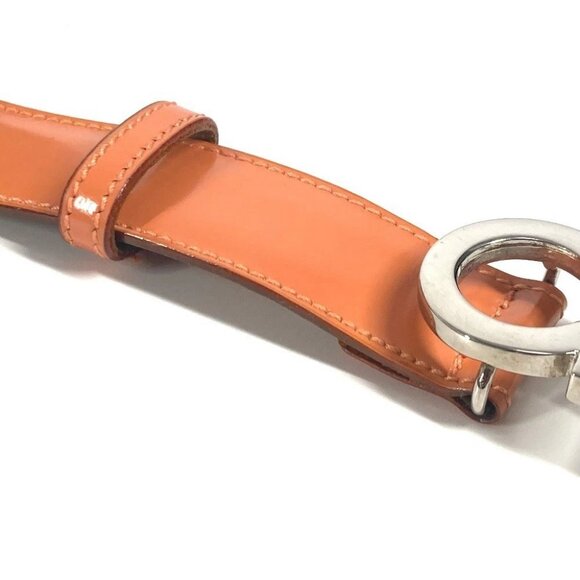 Salvatore Ferragamo Gancini logo buckle Accessories belt Leather Orange - Picture 8 of 16